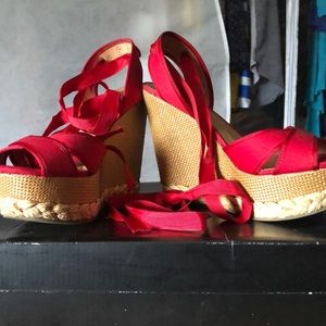 Strappy Wedge Platform